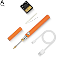 Miniatyrbild 2 av 5: 5v 8w USB-batteridriven lödkolvsats 3 växlar justerbar lödkolv kod DIY lödverktyg varm reparation E8u9