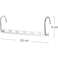 Miniatyrbillede 3 af 5: Multifunktionel pladsbesparende bøjle, praktisk og holdbar STAINLESS Metal Magic bøjle, bøjlearrangør til skabopbevaring, garderobe