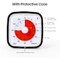 Miniatyrbilde 2 av 4: Visuell timer med beskyttende etui, Yunbaoit oppgradert 60 minutters nedtelling