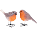 Miniatyrbillede 3 af 5: Dekorative fugle i harpiks, fugledekoration, dekorative fugle i harpiks, simulation til altan til have