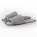 Miniatyrbild 3 av 4: Dam Fleece Varma Tofflor Hotell Gäst Flip Flops Inomhus H
