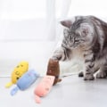 Pikkukuva 3 / 5: 3 kappaletta kissan leluja interaktiivisia pehmeitä plyysi catnip leluja kissan pureskelulelu