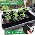 Miniatyrbillede 4 af 5: Hår Måtte Automatisk Plante Vanding Måtte Væge Måtte Ferie Plante Vanding Måtte System til Hydroponisk Drivhus Og Indendørs Potteplanter, 1.2*1m
