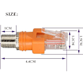 Miniatyrbillede 2 af 5: RJ45 Han til Hun RF Ethernet Koaksial Konverter Adapter til Linjetestere, Linjefindere, Linjedetekter og andet Detektorudstyr (2-pak/F til RJ