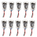 Miniatyrbillede 1 af 5: 10 stk. E10 Lampefod LED Skrue Montering Små Pærer Holder Lysfatning med Ledning Fatning til Eksperiment Kredsløb Hjem Elektrisk Test Tilbehør