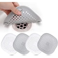 Miniatyrbillede 1 af 5: 4 stk. silikonestop til afløb, køkkenvaskfilter med sugekop, badekarstopfilter, køkken- og badeværelsesvaskfilter.