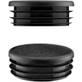 Miniatyrbillede 2 af 4: Runde Rørpropper 40mm Sort 4stk Runde Rørpropper Rør Endekappe 4cm