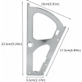 Miniatyrbillede 4 af 5: Grå enkeltlags hardware 2-delt skjult et-trins værktøjsrum skostativ