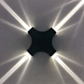 Pikkukuva 1 / 5: Viileä valkoinen LED-seinävalaisin ulko- ja sisätiloihin 4W vedenpitävä IP65 Moder