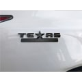 Miniatyrbillede 4 af 5: 2 stk. Helt sort 3D Texas Edition-emblem, der er kompatibel med Chevy S