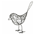 Miniatyrbillede 1 af 5: Have Dekoration Fugl Smedejernsdyr Figurer Metal Samleobjekt Statue til Hjem Have Dekoration (Sort),0.07kg