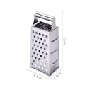 Miniatyrbillede 5 af 5: Rektangulær Ultra Robust 4-sidet Rivejern i Rustfrit Stål, Rustfrit Stål, 10,4 * 23 cm, Sølv