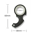 Miniatyrbillede 2 af 5: 2 stk. Fidget Spinner Nøglering Spinner Legetøj Uendelig Sjov Fokus Stresslindring (Sort, Rød)