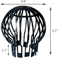 Miniatyrbillede 5 af 5: Sæt med 4 tagrenderfiltre tagrenderbeskyttere 14,5 * 11 cm (diameter x højde),