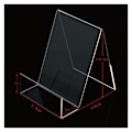Miniatyrbillede 5 af 5: Skrivebordsopbevaring, Transparent Display Stand, 4 stk., Ornament Display Stand, Fotoholder, Tablet Holder, Business Holder til Skrivebords Display Easel-RAPA