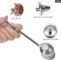 Miniatyrbilde 2 av 5: Teleskopisk teinfuser i rustfritt stål, sfærisk tefilter