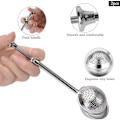 Miniatyrbillede 2 af 5: Rustfrit Teleskopisk Te-infuser Sfærisk Te-filter Plet
