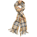 Miniatyrbillede 1 af 3: Super blød klassisk cashmere-følelse vintersjal kamel plaid