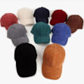 Miniatyrbilde 5 av 5: Cordfløyel Baseball Cap Dad Hat Klassisk Justerbar Myk Ensfarget Cap, 1