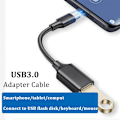 Pikkukuva 3 / 5: USB C - USB 3.0 -sovitin, OTG-kaapeli Type C - USB A, Type-C - USB 3.0 -jatkokaapeli, yhteensopiva iPhone 15 Pro Max/15 Plus/15, iPad Pro, MacBook Pro/A kanssa