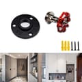 Miniatyrbild 3 av 5: 3 Vintage Hanger Hooks, Industrial Iron Pipe Retro Bathrobe Wall