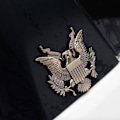 Pikkukuva 2 / 4: Yhdysvaltain armeijan metallinen autoemblemitarra (pronssi)