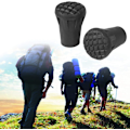 Miniatyrbillede 3 af 5: 6 stk./sæt Vandrestavsspidser Anti-Slip Vandrestavsspidser Trekking Vandrestavsgummibeskyttelse Vandrestavsspidser