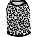 Miniatyrbillede 1 af 5: Tøj til kæledyr, T-shirt med leopardprint, Hvalpekat Bomuldsvest Beklædning