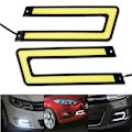 Miniatyrbillede 5 af 5: 2 stk. U-formede hvide COB LED-lys 5500K kørelys DR