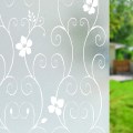 Pikkukuva 1 / 5: Itsekiinnittyvä ikkunakalvo, yksityisyyttä suojaava ikkunakalvo, itsekiinnittyvä ikkunakalvo, ikkunakalvo, sähköstaattinen ikkunakalvo, läpinäkymätön ikkunakalvo, UV-suoja 44,3 x 200 cm, valkoinen kukka