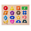 Miniatyrbild 4 av 4: Montessori-leksak formspikpussel för 12 - 18 - 24 månader B