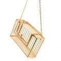 Miniatyrbilde 5 av 5: Kvinners kjede crossbody vesker jernbur metall hul ut bur aften clutch