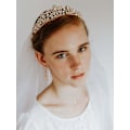 Miniatyrbillede 2 af 5: Rose Gold Bryllupstiara til Kvinder og Piger - Pageant Tiara Hovedbøjle