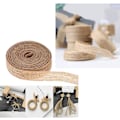 Miniatyrbillede 4 af 5: 3 ruller/30m jute burlap håndværk natur burlap bånd, kunst bånd til bryllup begivenheder fest og hjem indretning DIY håndværk bryllup dekorationer(1.5cm,2.5cm,3.8cm)