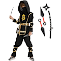 Pikkukuva 1 / 5: Halloween-ninjakostyymi pojille, ninjapuku ja teeskentelyleikki
