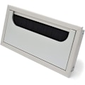 Miniatyrbild 3 av 5: 80x 160mm fyrkantig kabelkanal för skrivbordsmonterade möbler Kabelorganisatör Svart anodiserad aluminium Kabelkanal Kabelkanal Set om 4