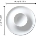 Miniatyrbilde 5 av 5: 4 Stk. Porselen Eggkopp Eggeholder, Hvit Keramisk Eggkopp, Frokost Eggkoppbrett, Egnet for Hjemmekjøkken Restaurant Baking (Hvit)