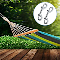 Miniatyrbilde 4 av 4: Dobbel ended bolt snap karabiner, 10 snap chain metallklips sinklegering, nikkelbelagte klips