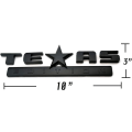 Miniatyrbillede 2 af 5: 2 stk. Helt sort 3D Texas Edition-emblem, der er kompatibel med Chevy S