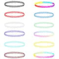 12 stk. Choker Halskæde Sæt Plastik Henna Tattoo Stretch Elastisk Smykker Kvinder T