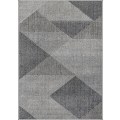 Miniatyrbillede 2 af 4: Tæppe - MIRAN - Grå - 160x230 cm - Skridsikkert - Maskinvaskbart - Geometrisk