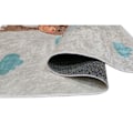 Miniatyrbild 2 av 4: Barnrumsmatta 80x150 cm Polyester Giraff Giraff