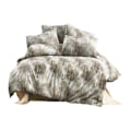 Miniatyrbillede 1 af 4: Sengetøjsæt - TRÆ - Beige - 220x240 cm - 80% Bomuld - 2 Puderækker Beige