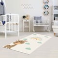 Miniatyrbild 4 av 4: Barnrumsmatta 80x150 cm Polyester Giraff Giraff