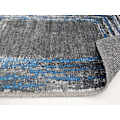 Miniatyrbillede 2 af 4: Tæppe - MANI TEXTILE - RING - Sort/Blå - 160x230 - Rektangulær - Syntetisk Svart blå