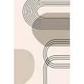 Pikkukuva 3 / 4: Olohuoneen matto 120x180 cm Polyester Seventies Beige Sjuttiotalet