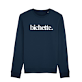 Miniatyrbillede 1 af 2: Sweat BICHETTE NAVY - Sweat 100% bomuld af høj kvalitet. T-shirt trykt i Frankrig marinblå S