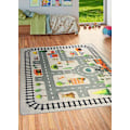Miniatyrbild 4 av 4: Mattan - CIRCUIT ZOO - Grå - Mjuk vid beröring - Halkfri - Maskintvättbar Grå