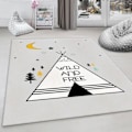 Miniatyrbild 4 av 4: Teppe barnrom 120x160 cm Polyester Tipi Teepee