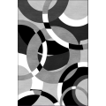 Miniatyrbillede 2 af 4: Tæppe - KOLLEKTION DOT - RUNDE - Grå - 160x230 cm - Antiskrid - Polyester Grå